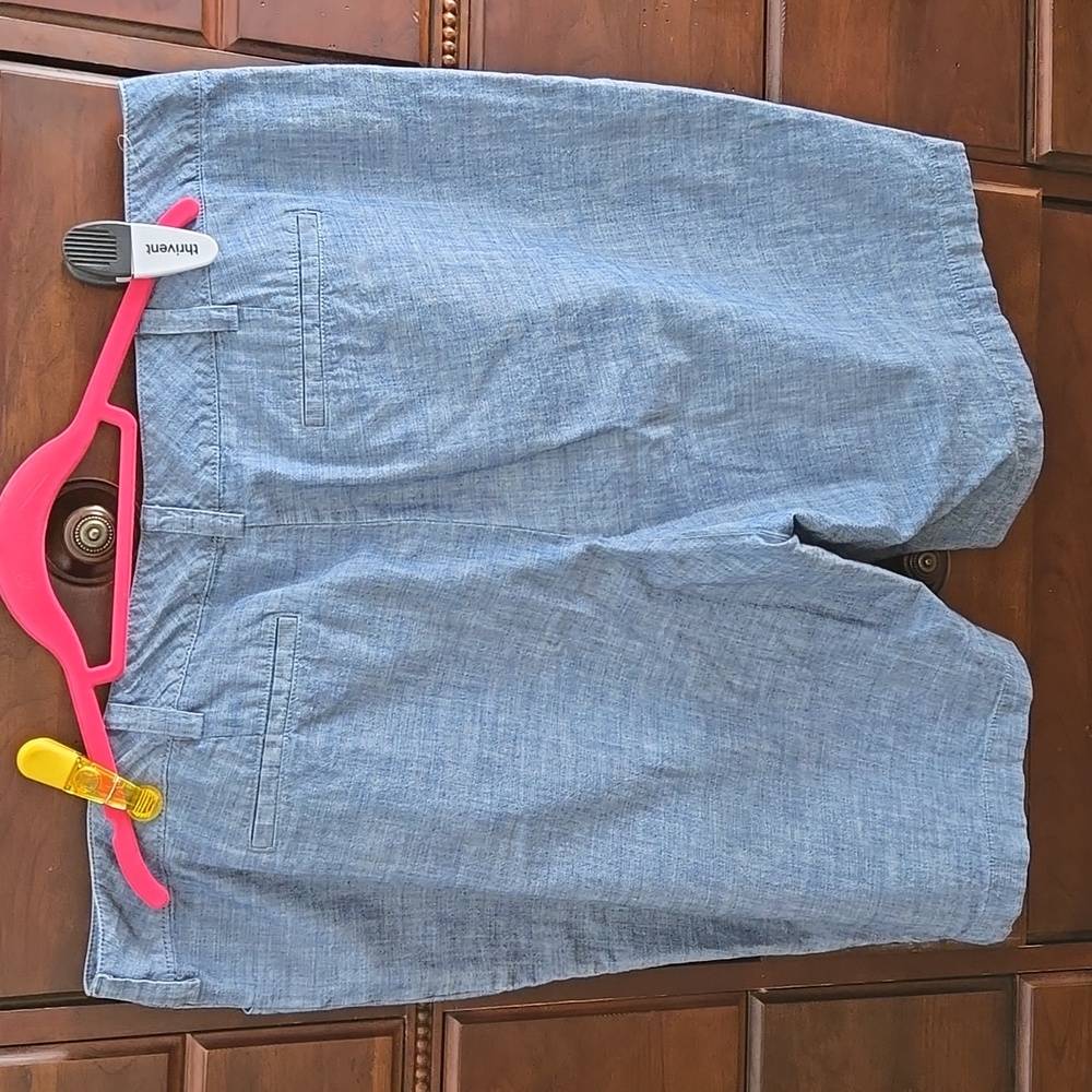 Lands End Women's Chambray Shorts Size 20W - Picture 2 of 7